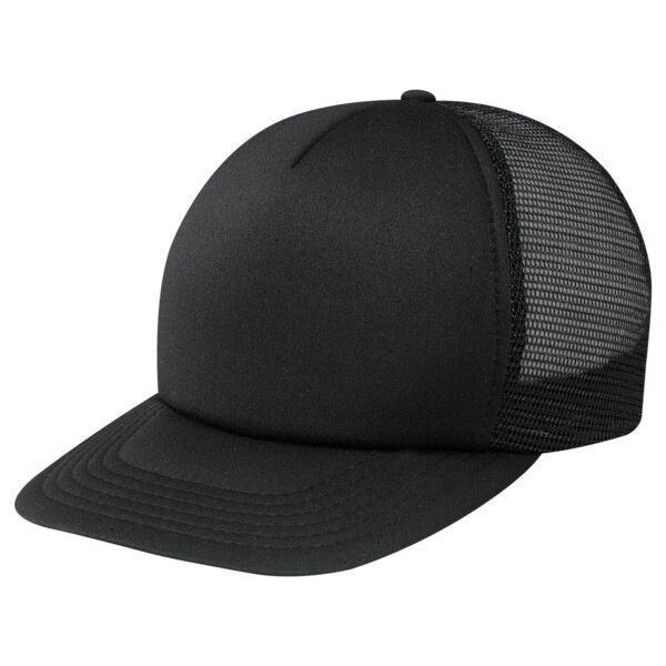 5 Panel Traditional Polyester/Polyester Mesh back hat Thumbnail